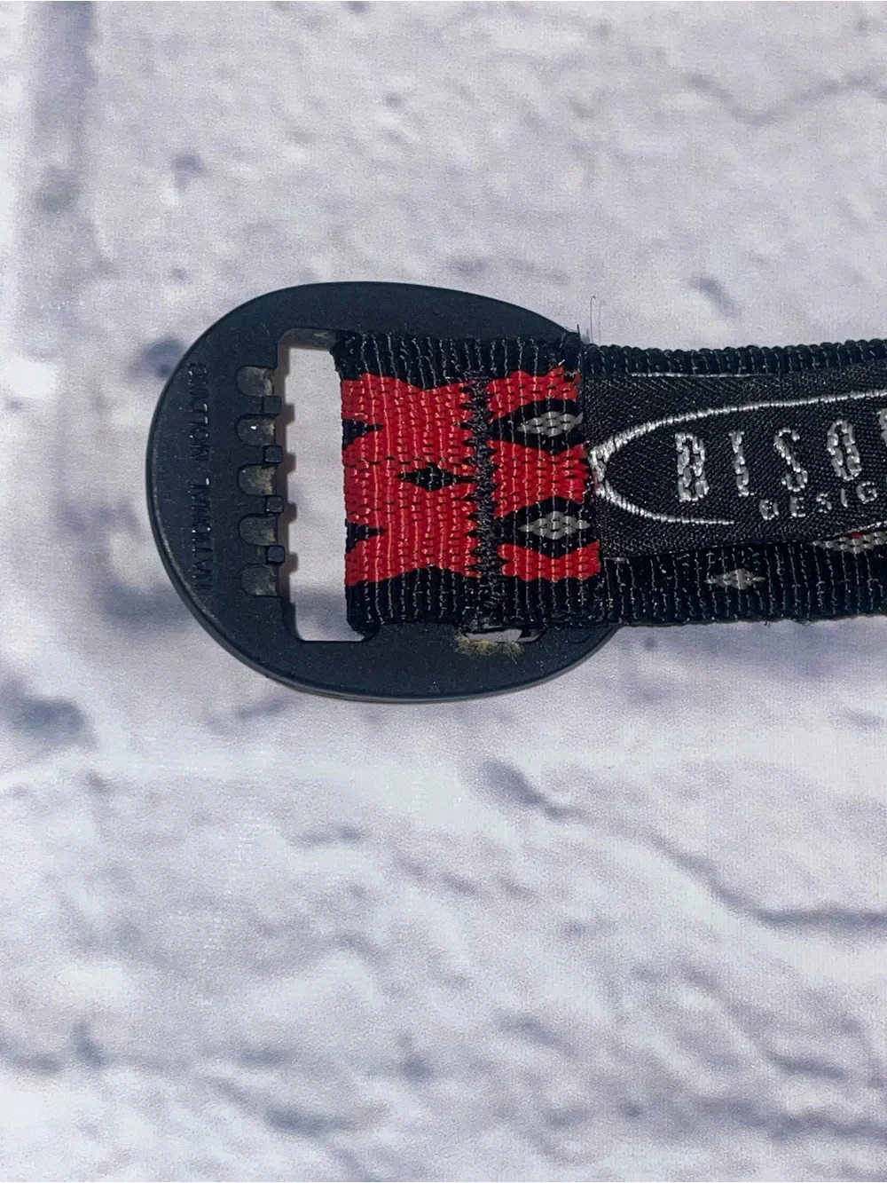Bison Designs Black and Red Belt - Medium